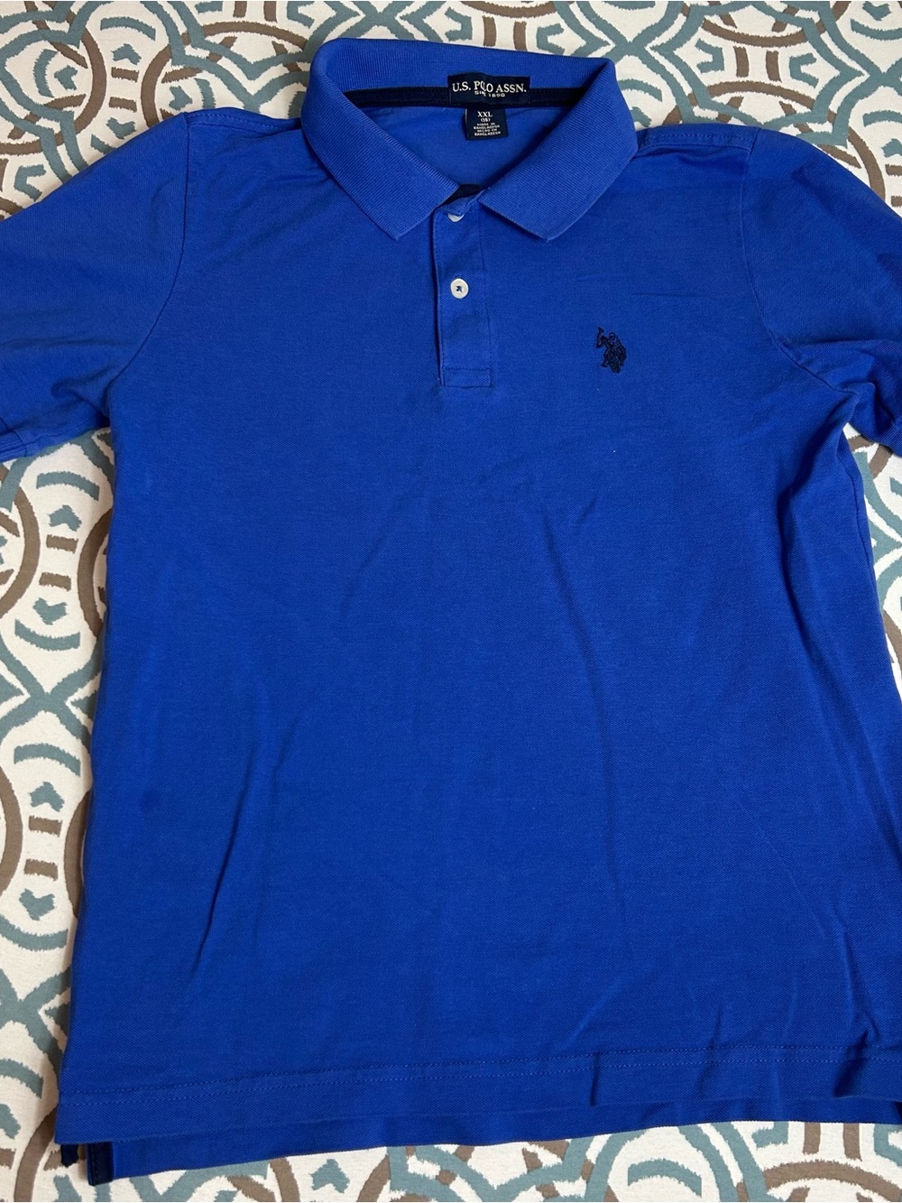 U.S. Polo Assn. Youth Blue Polo Shirt